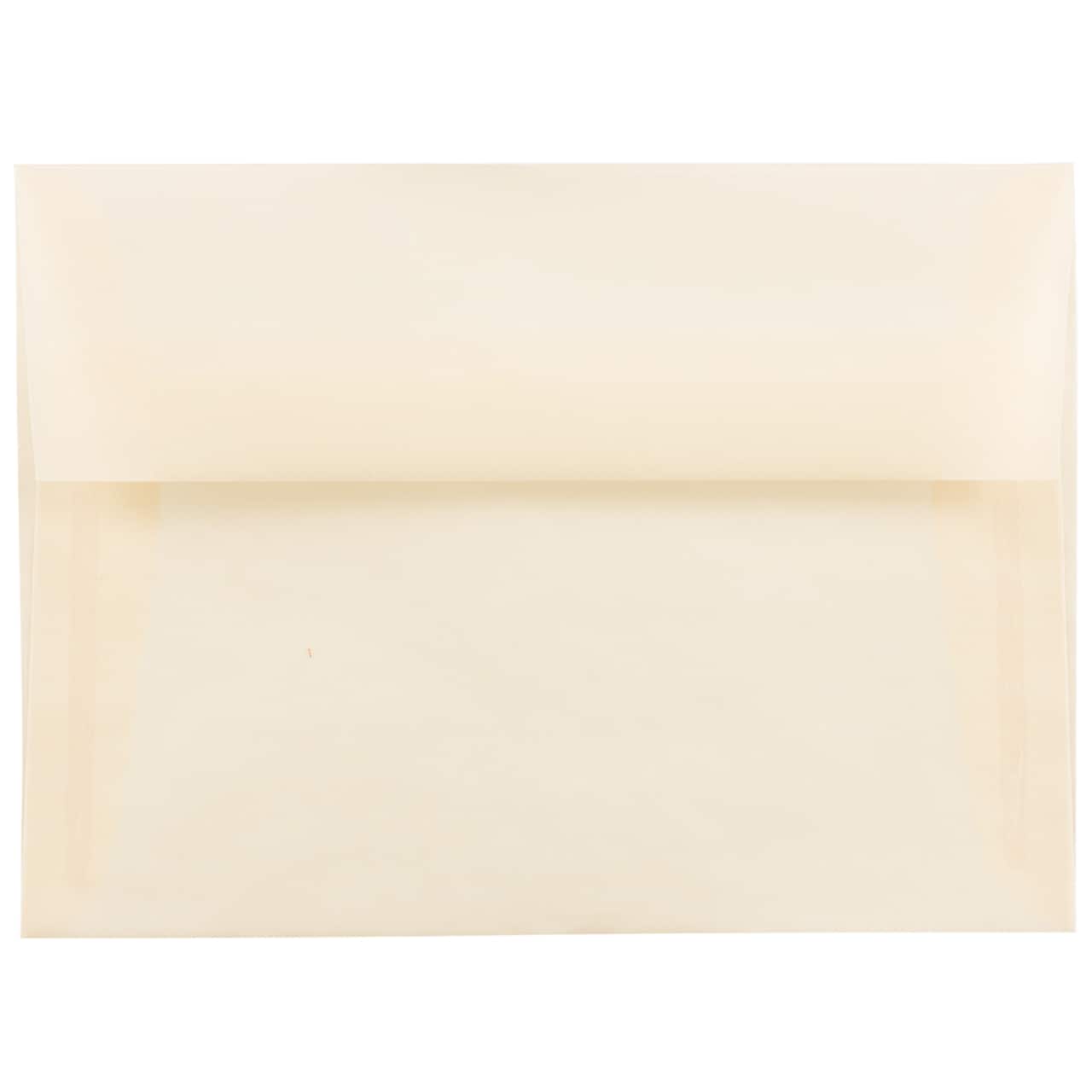 JAM Paper 4.75" x 6.5" Translucent Envelopes, 50ct.